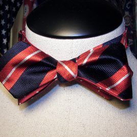 *Museum Collection* Reversible Silk Diamond-Point (Red/White/Blue)