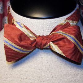 Silk Butterfly (Orange/Blue/Gold Stripes)
