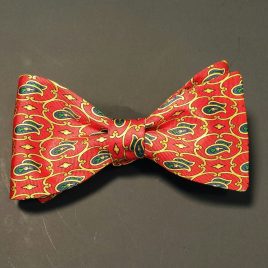 Silk Butterfly (Orange & Green Paisley)