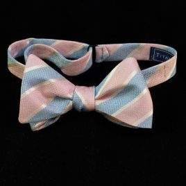 Silk Butterfly (Pink/Blue Stripes)