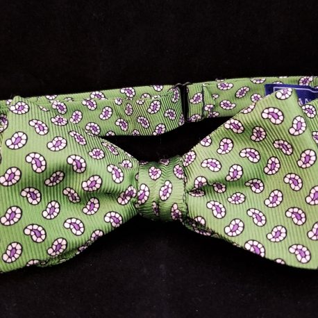 green paisley tied