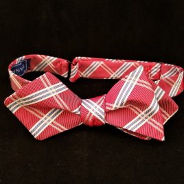 Silk Diamond-Point (Red & Blue Plaid)